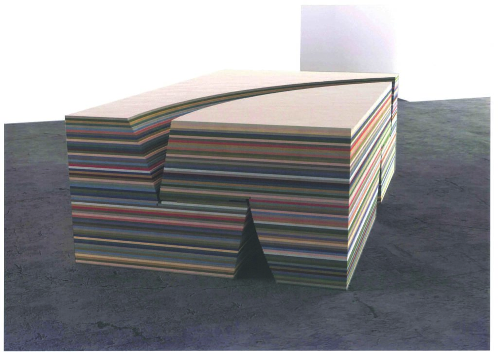 photo_residence_artiste_guillaume_leblon_savoir_faire_limousin prototype du canapé en feutre de Guillaume Leblon