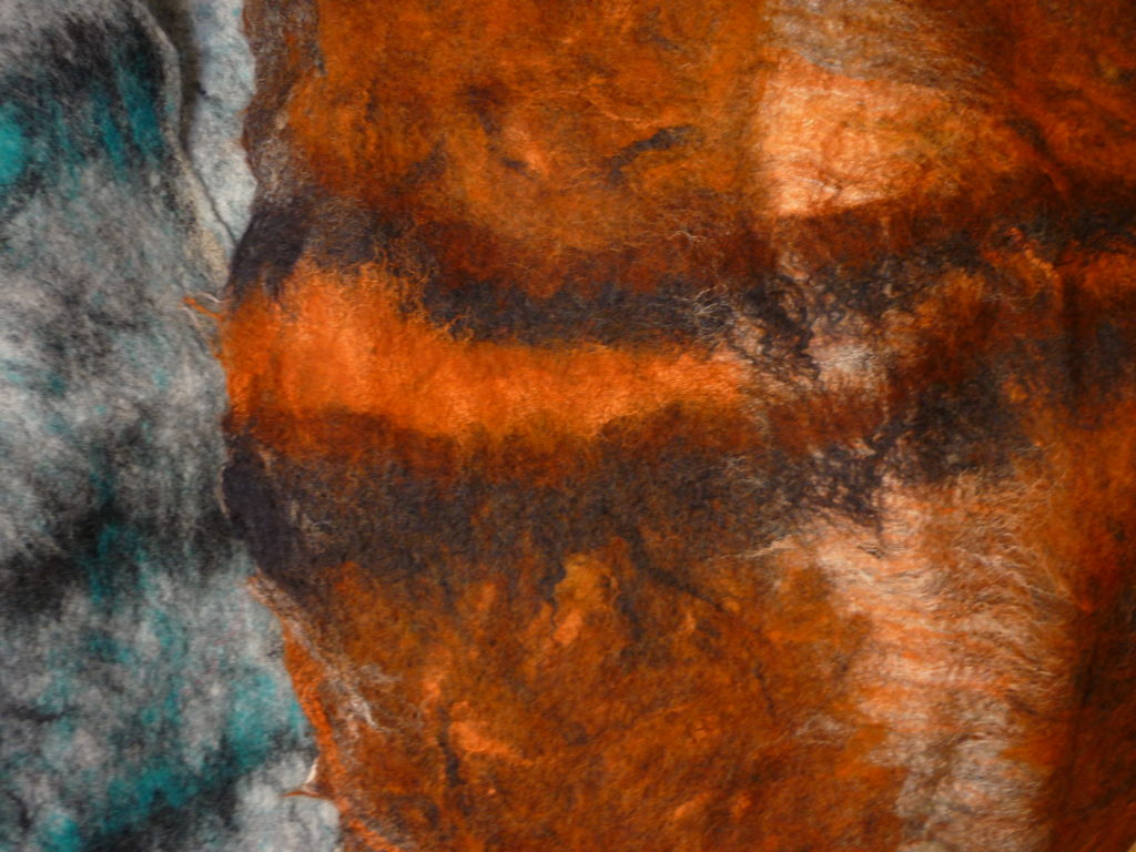 atelier coussin feutré en mélange de fibres